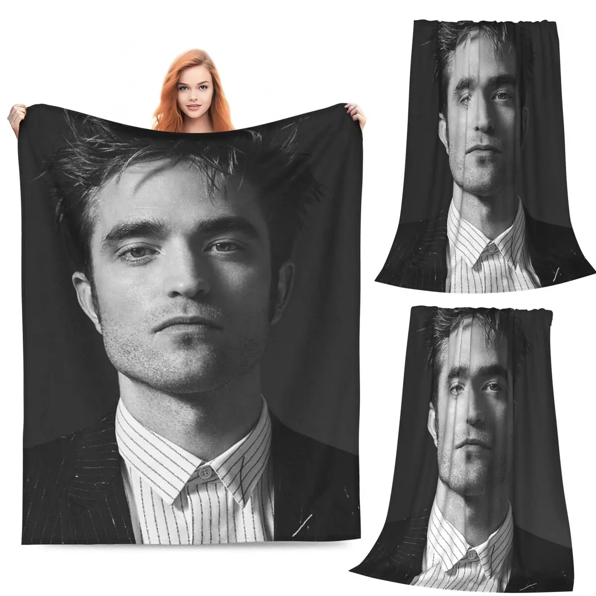 

Good Time Robert Pattinson Blanket Fleece Sofa Throw Blanket Warm for Home Bedroom Travel Throws Bedspread Quilt