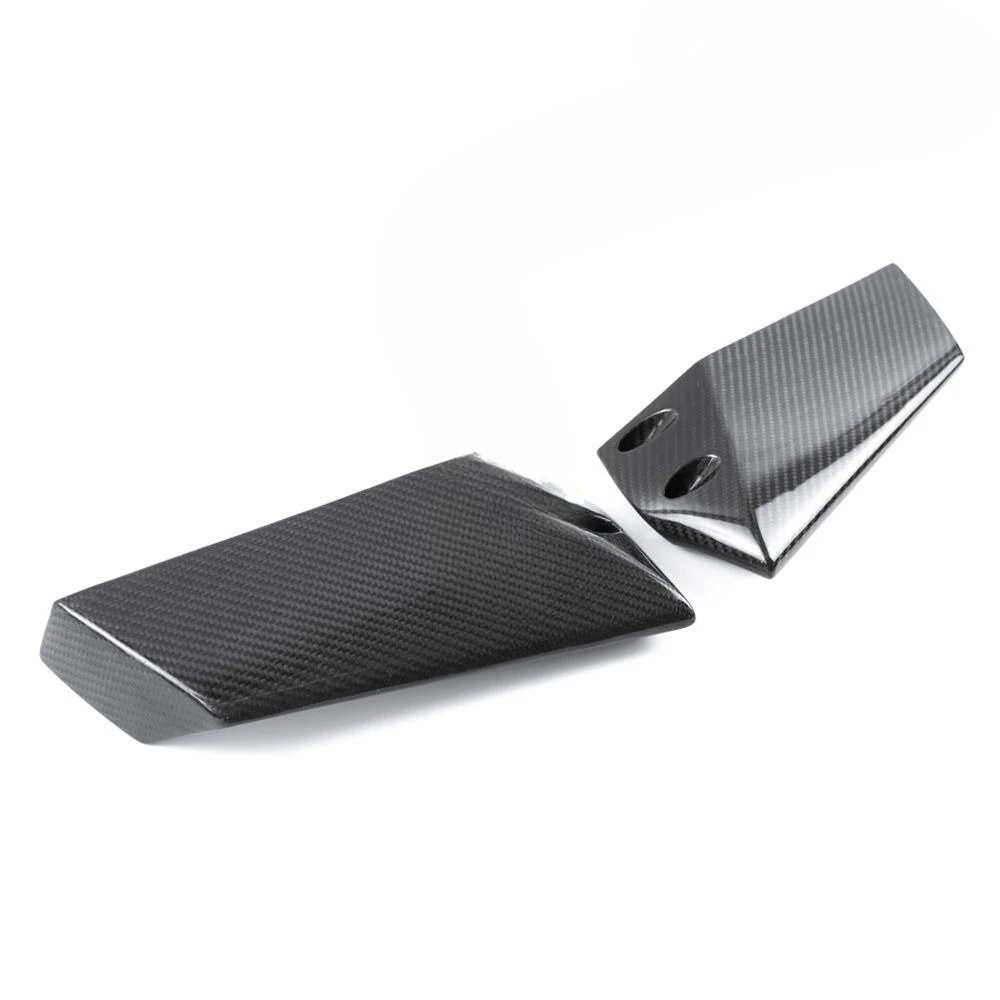 ملحقات تعديل ألياف الكربون قاطرة الدراجة النارية جناح الرياح الثابت العلوي من الكربون الجاف
