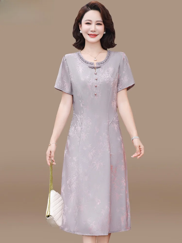 

Новая китайская летняя модная женская одежда для женщин среднего возраста: юбка из полиэфирного волокна от бренда Ladylike