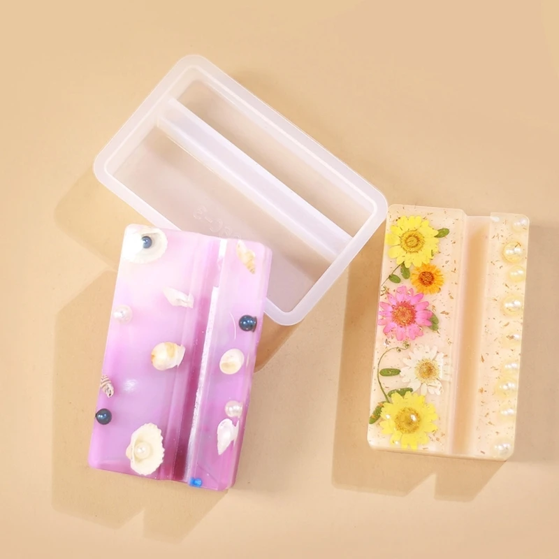 Easy Demold Silicone Mold for Rectangular Phone Holder Jewelry Making Supplies