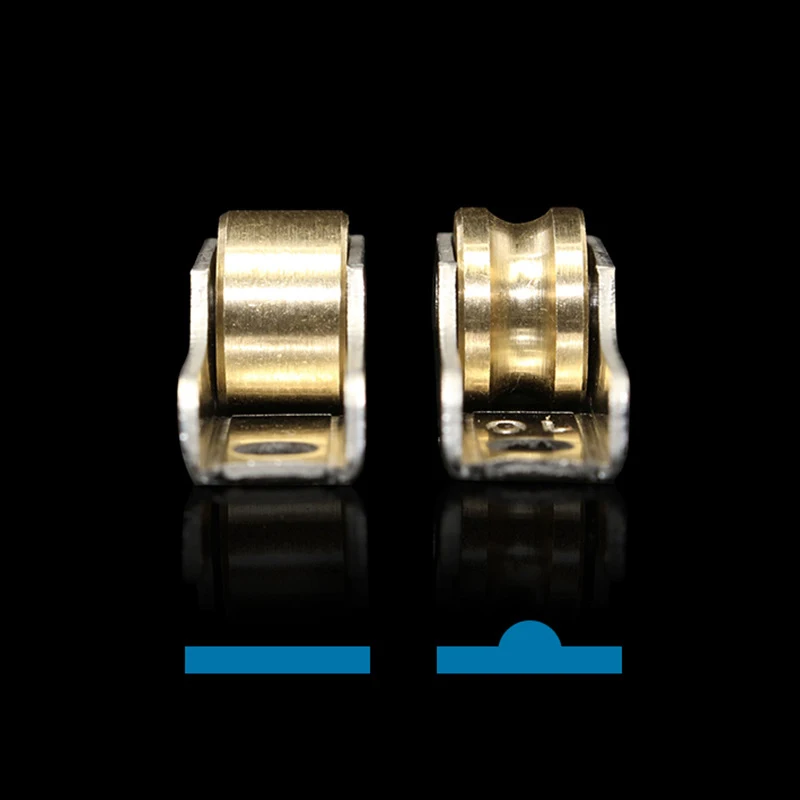 10/12MM Window Groove Wheel Flat wheel Pulley Sliding Door Roller Runner Display Cabinet Mute Wheel Track Pulley Furniture