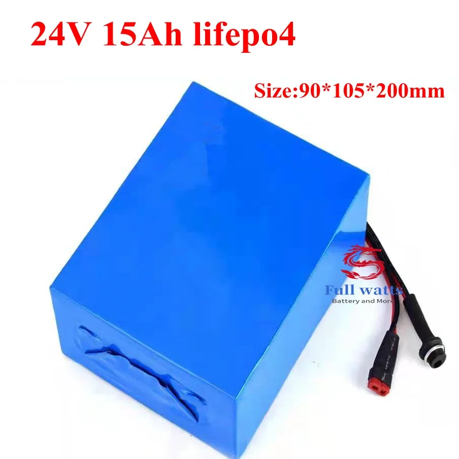 

Lifepo4 24V 15AH BMS 8S 25.6V Golf Carts golf cart Inverter + 3A Charger