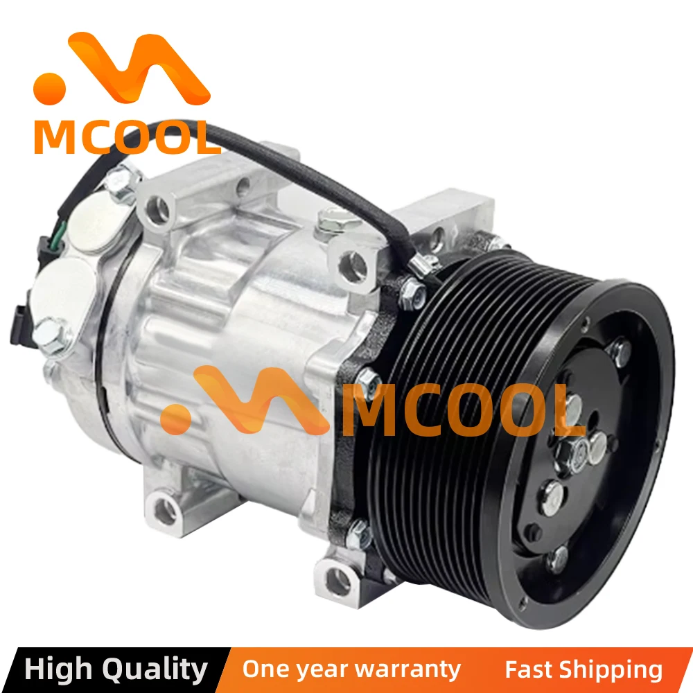 For AC Compressor 12PK for Caterpillar 320E 320D 329E 323FL 324EL 7H15-6095 3729295 0190504232 CAT372-9295