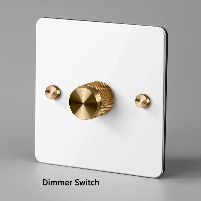 Interruttore Dimmer a parete tipo 86 interruttore a manopola del pannello Dimmer da 500W per Dimmer dedicato al soggiorno