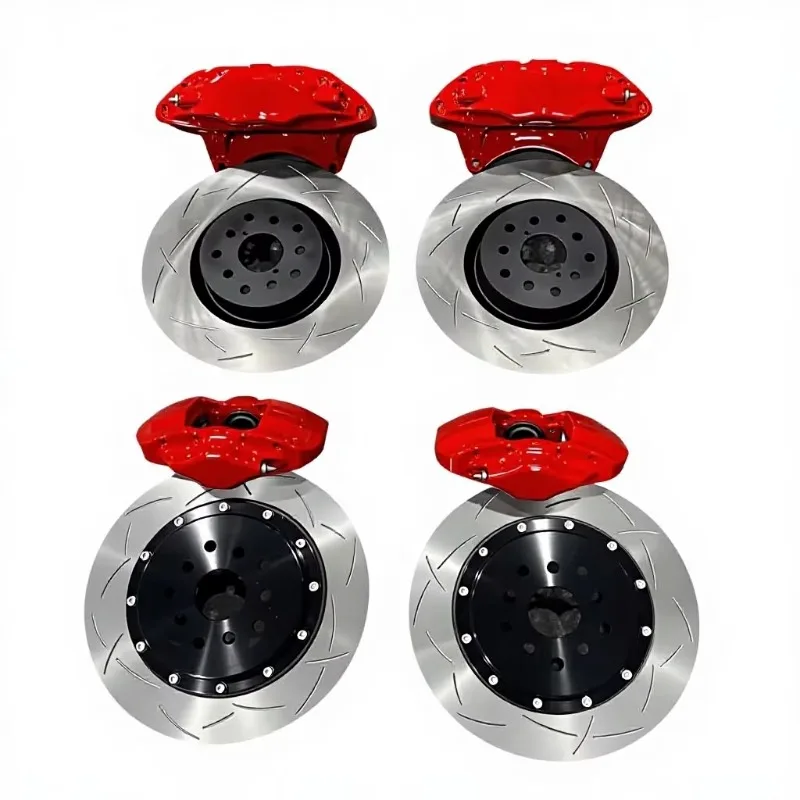 New Upgrade Brake Caliper Kit Front 4 Pistons Rear 2 Pistons