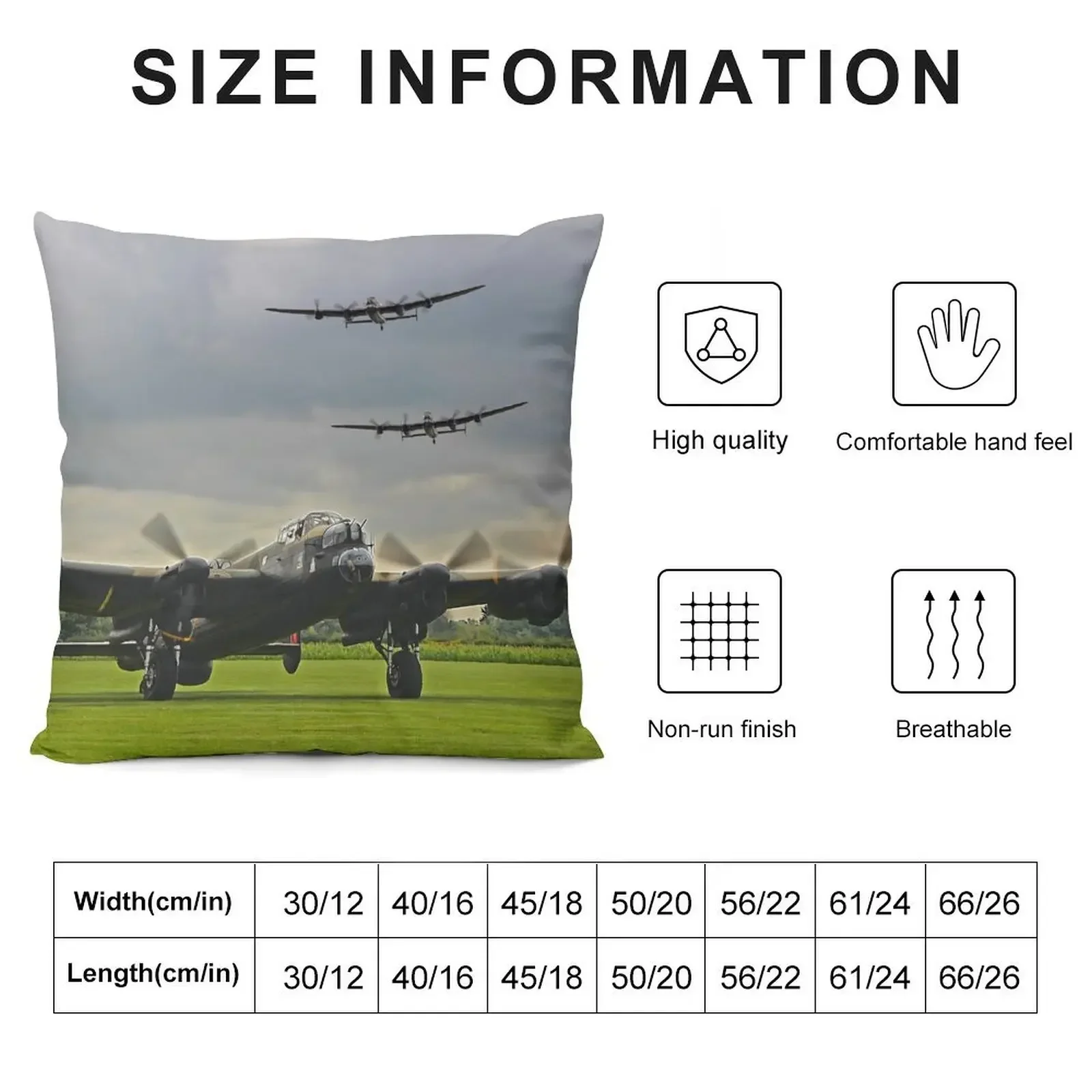 3 Lancasters - East Kirkby Throw Pillow Christmas Throw Pillows Covers Decorative Sofa Cushion Cushion Cover pillow