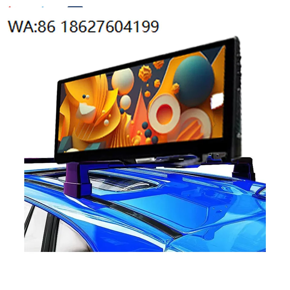 

Digital Signage P25 Car Advertising LED Screen P5 Taxi Top LED Display Digital Transparent Car Led Screen