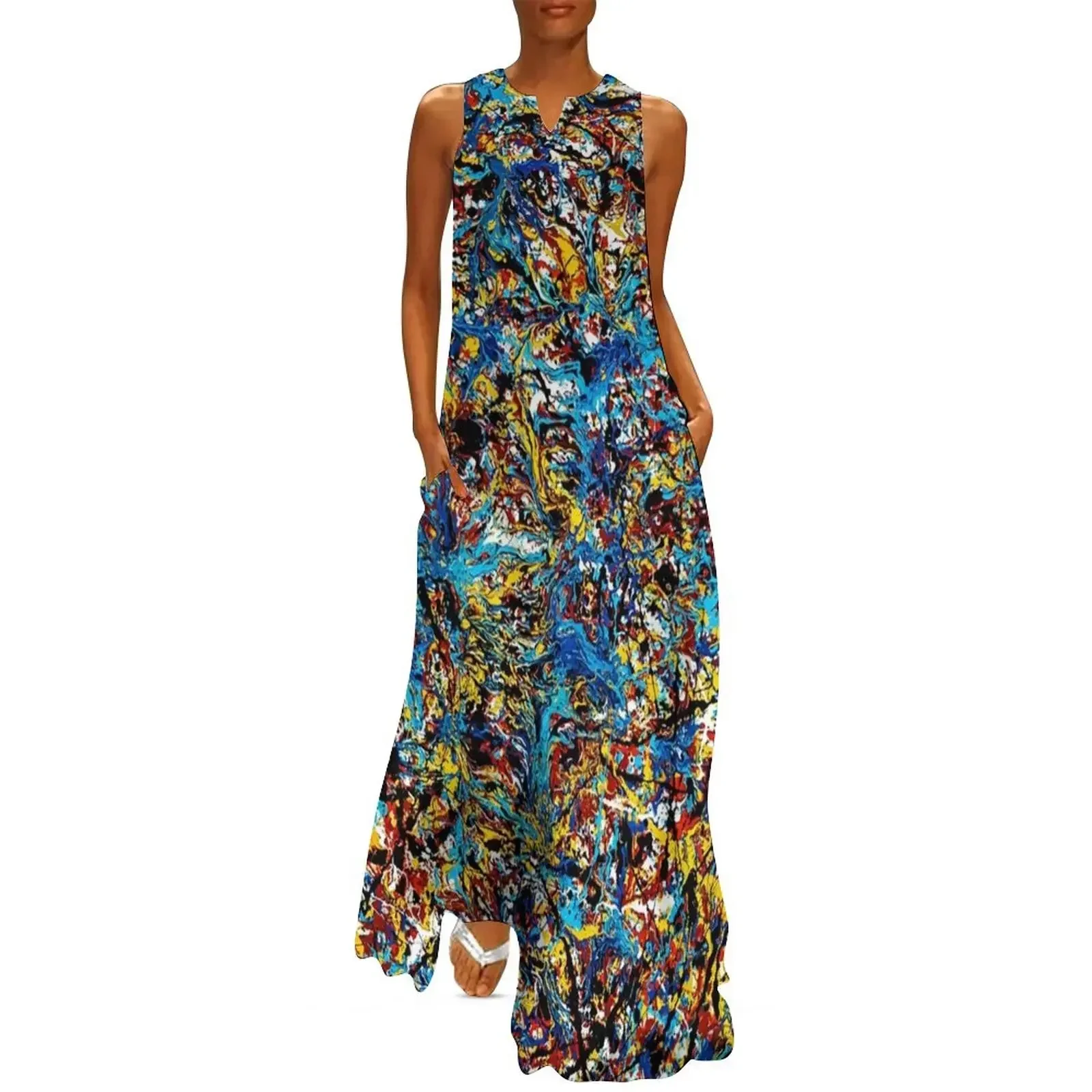 

jackson pollock painting Long Dress sexy short dresses daring Women's dress elegant women's dresses sale Dress