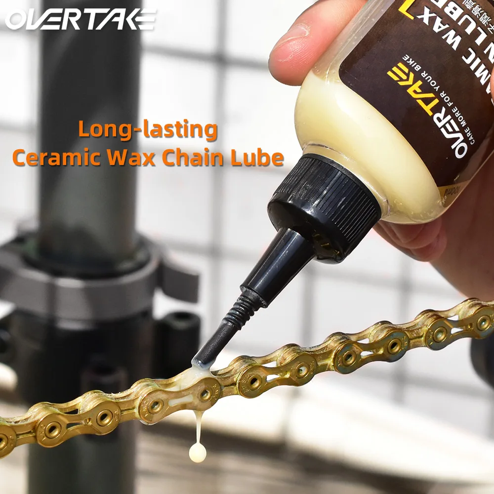 OVER TAKE Bike Ceramic Wax Chain Lube Neutral Chain Lube Long Lasting Chain Oil MTB Road Bike Waxy Dry Chain Gear Lubricant Lube