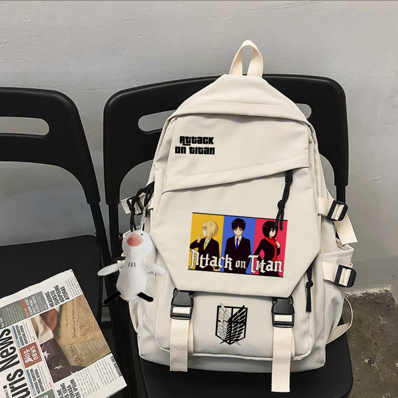 Anime Attack on Titan Backpack Travel Students College Unisex School Bag Men Women Cool Laptop Mochilas Fashion Bookbag