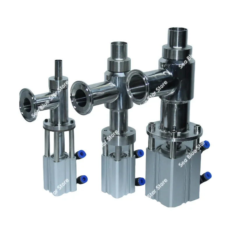 Pneumatic filling head Pneumatic filling machine valve DN16/25/34/45 paste liquid dual-purpose filling valve 304