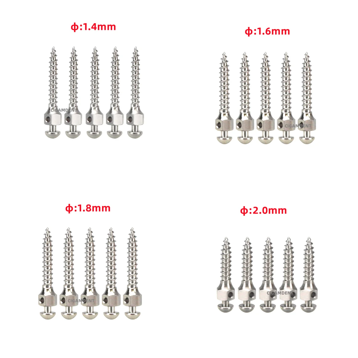 Tandheelkundige Implantaat Nail Driver Zelfboring Voor Tandheelkundige Orthodontische Mini Implantaat Micro Schroeven Ortho Sleepschroef