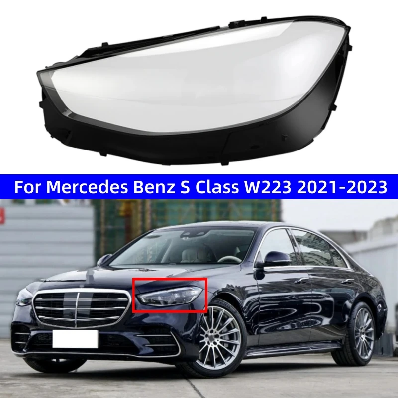 

For Mercedes Benz S Class W223 2021 2022 2023 S320 S450 S500 Car Gadgets Replace A Transparent PC Headlights Protective Shell