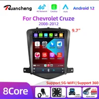 Para Chevrolet Cruze 2008-2012 Carplay Android 12 Radio de coche reproductor de vídeo Multimedia unidad principal de navegación altavoz de Audio estéreo 2Din