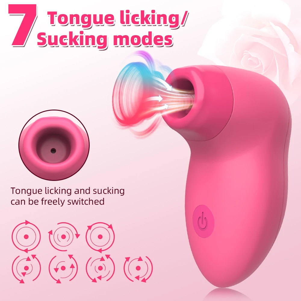 Powerful Clitoris Sucker Vibrator Oral Sex Tongue Nipple Clit Stimulation Massager Suck Vibrator Masturbator Sex Toys for Adults view 6