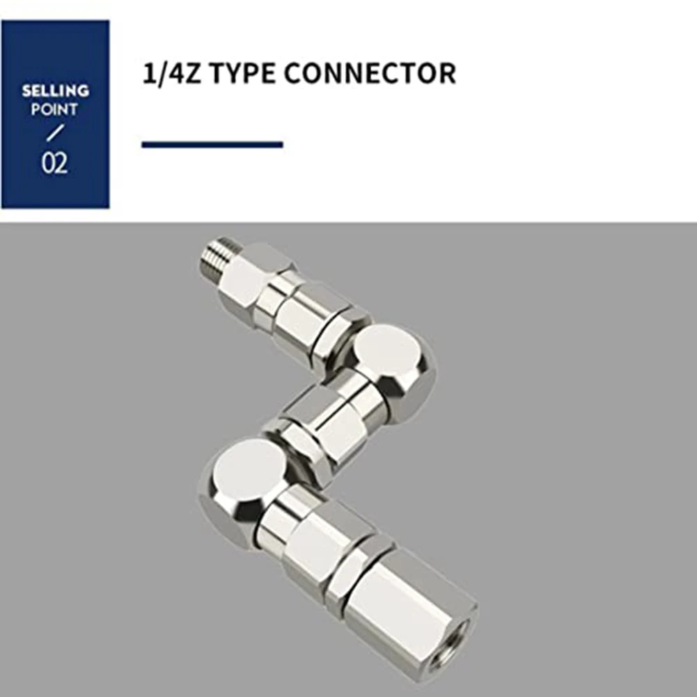 ZType 360 Degree Swivel Joint with 6500 PSI for Airless Paint Sprayers Stainless Steel Design for Hard to Reach Areas