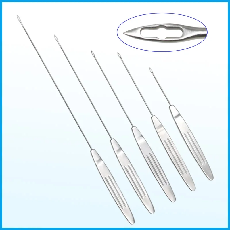 

Puncture Traction Suspension Needle Made in Stainless Steel Plastic Puncture Needle Surgery Tool 8mm Head Length