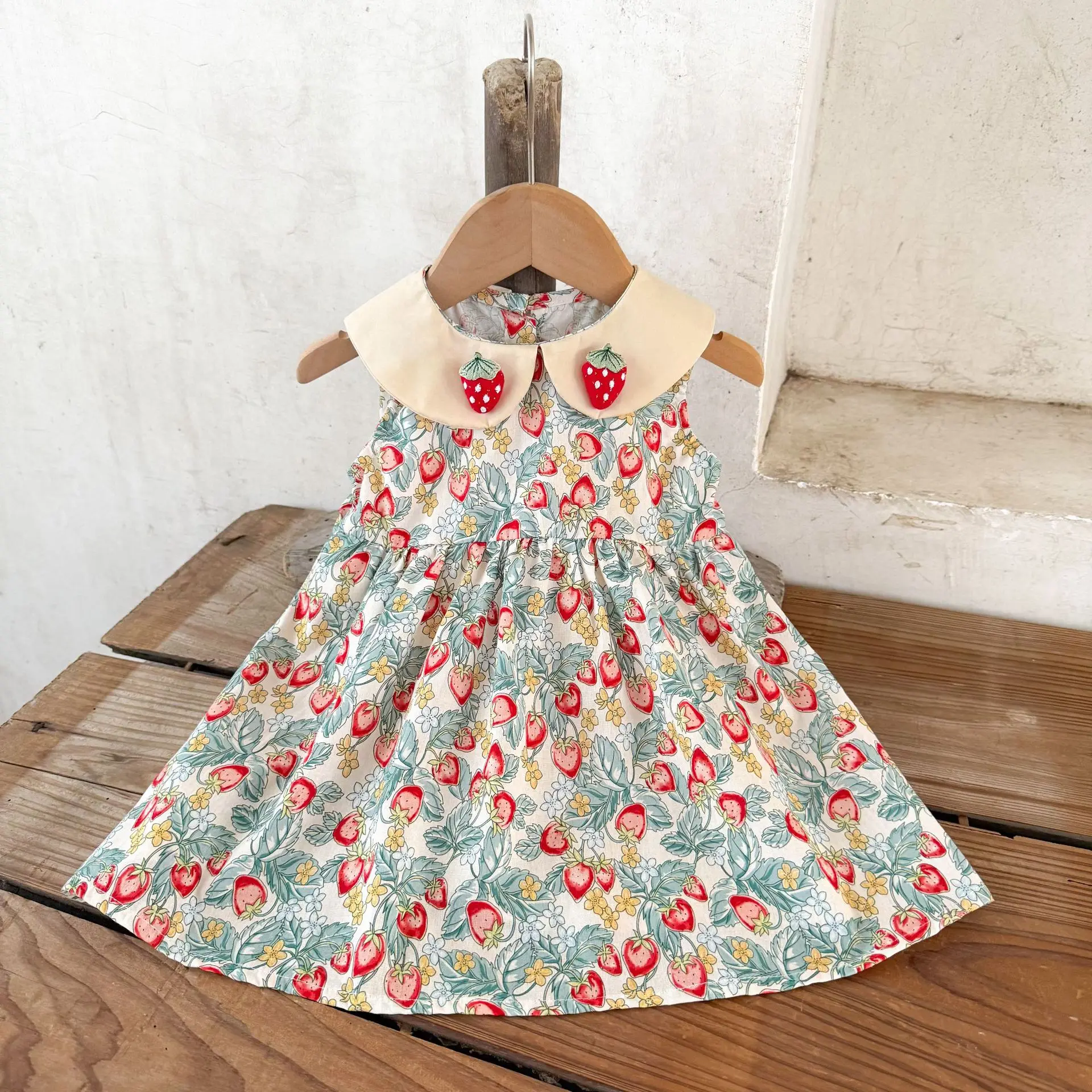 Ins Summer Kids Baby Girls Dress Cotton Lace Fly Sleeve Infant Girl Dress Strawberry Print Cotton Sleeveless Dress For 1-5T Girl - AliExpress 1501 Ins Summer Kids Baby Girls Dress Cotton Lace Fly Sleeve Infant Girl Dress Strawberry Print Cotton Sleeveless Dress For 1-5T Girl - AliExpress 1501