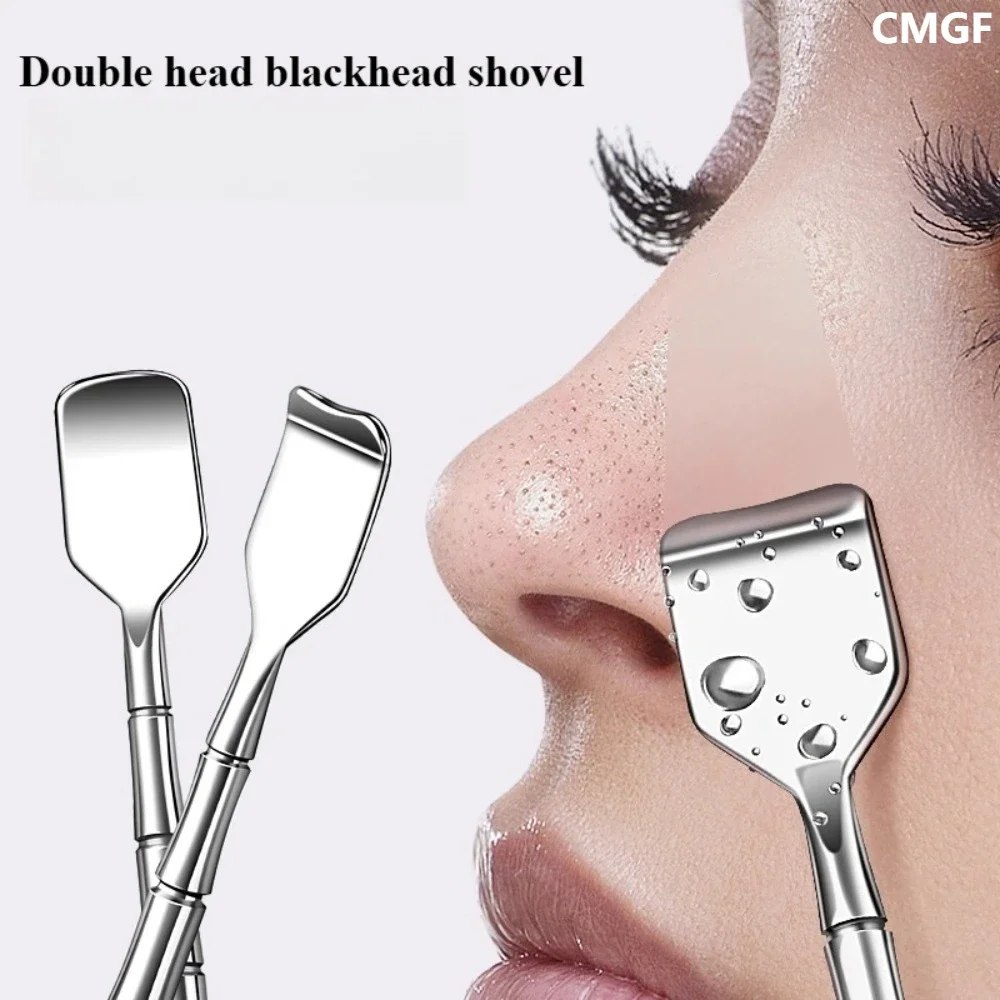 CMGF على الوجهين مزيل الرؤوس السوداء الأنف منظف الوجه البثرة كليب الملقط الجمال الوجه الصحة شقة دفع صالون أداة