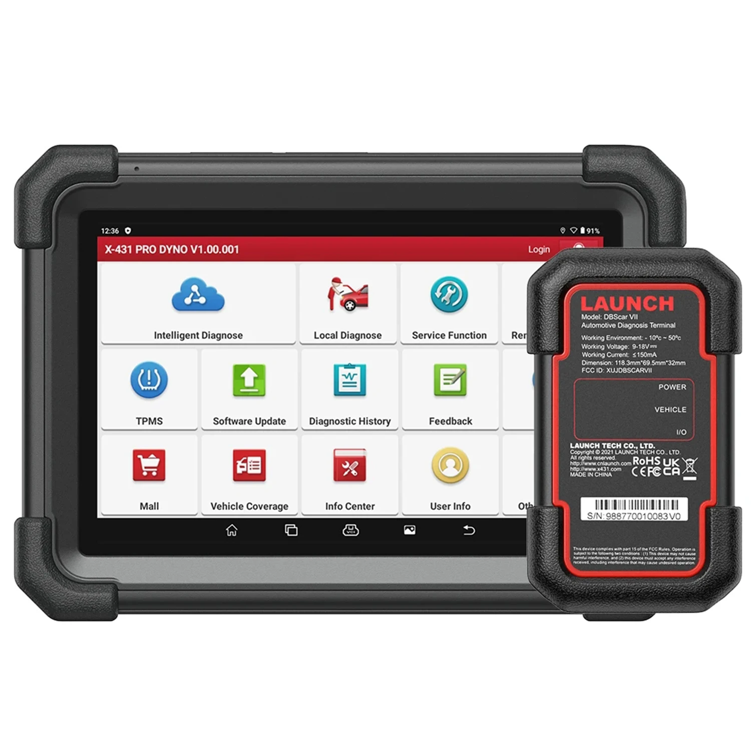 

LAUNCH X431 PRO DYNO OBD2 Auto Scanner Car Diagnostic Tool All System Scanner Bidirectional Coding Supports CAN FD/DoIP/FCA SGW