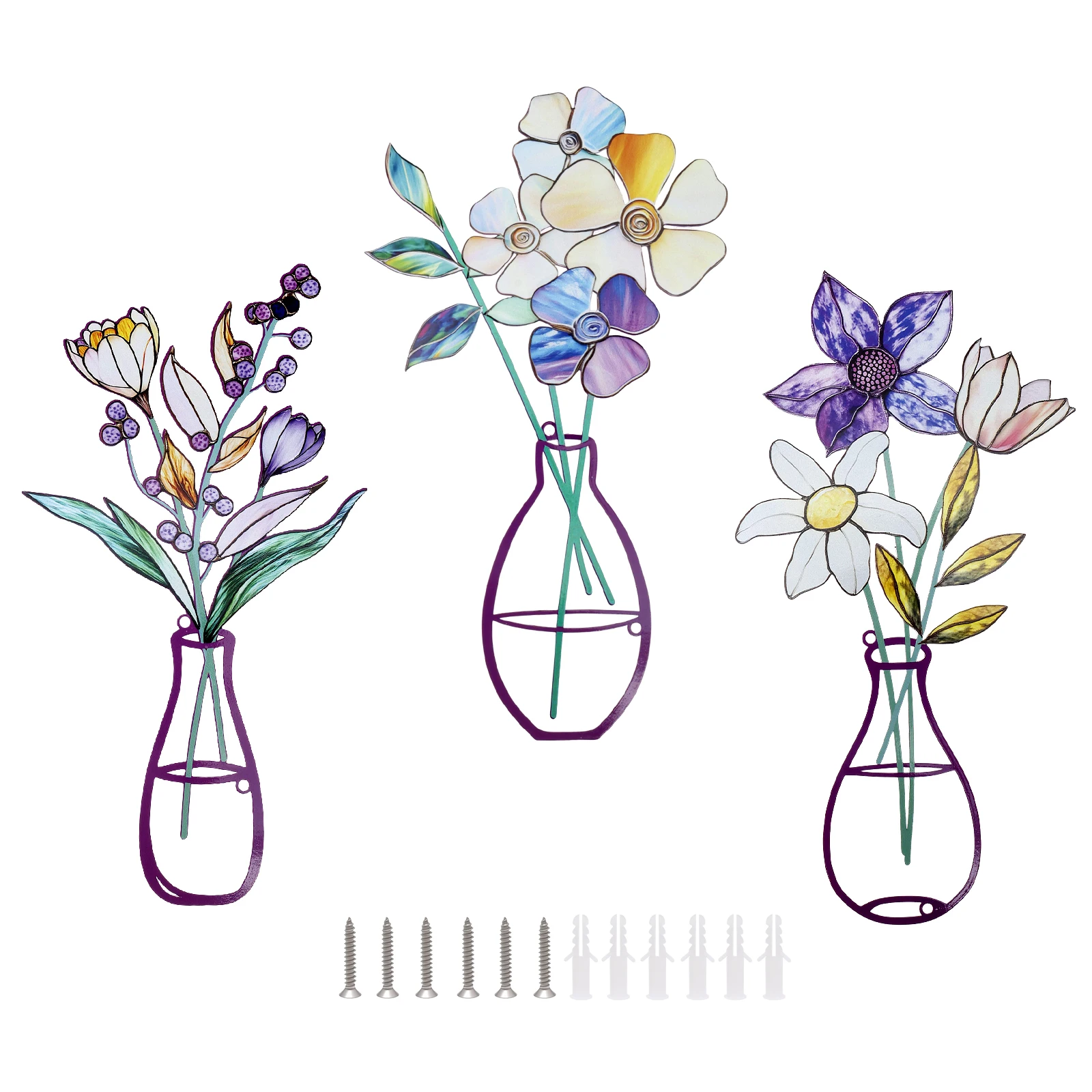 Metallblumen-Wandkunst, minimalistische Metallblumen-Wanddekoration für Zuhause, Wohnzimmer, Schlafzimmer, Veranda, Esszimmer, Zuhause, Weihnachtsgeschenke