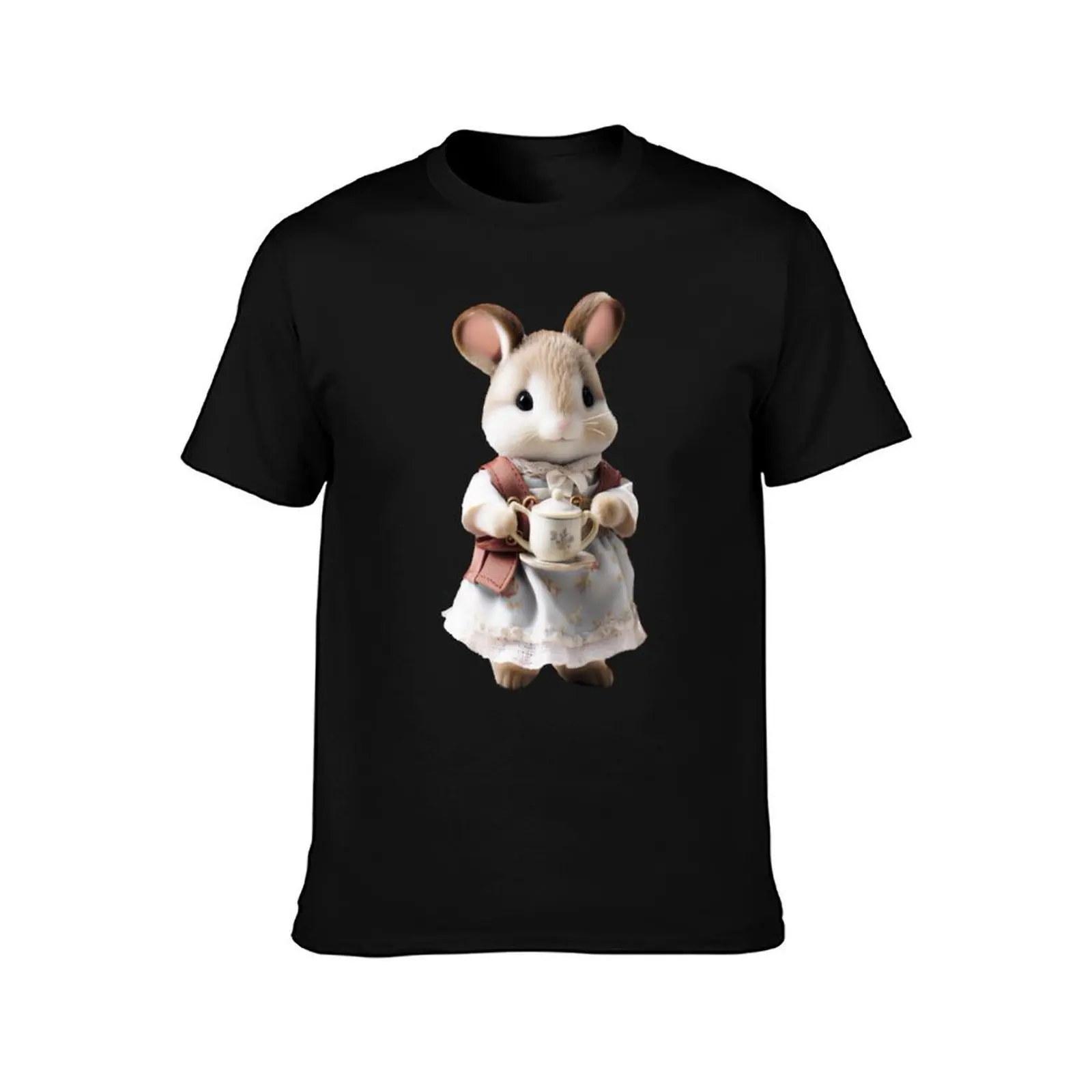 Calico critter bunny T-Shirt Work Outdoor Short Sleeve Tee T-Shirt