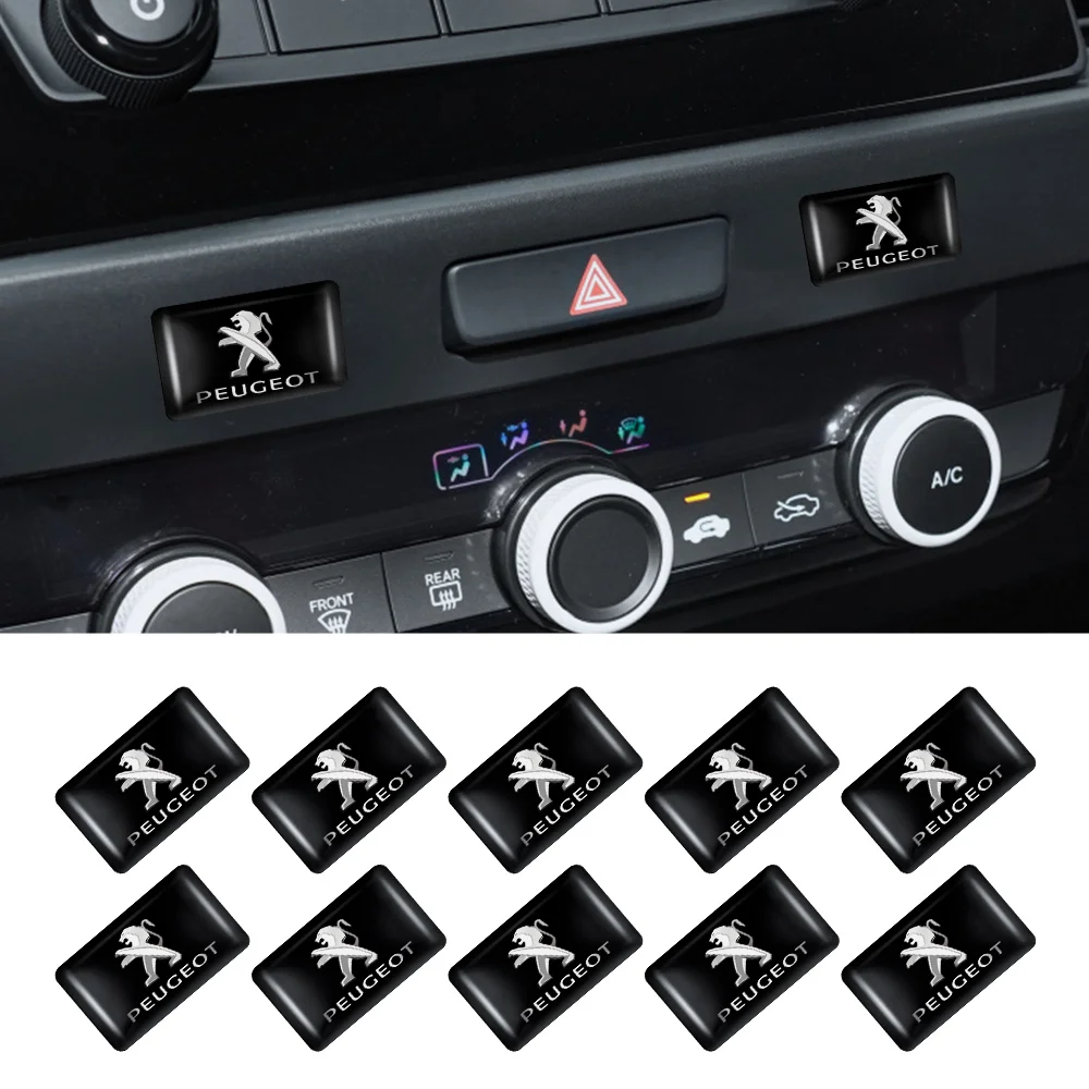 Emblema Decorativo para Coche, Cubierta Central para Peugeot 5008 4008 3008 2008 508 1008 406 207 108 506 307 408 106 107 208 308