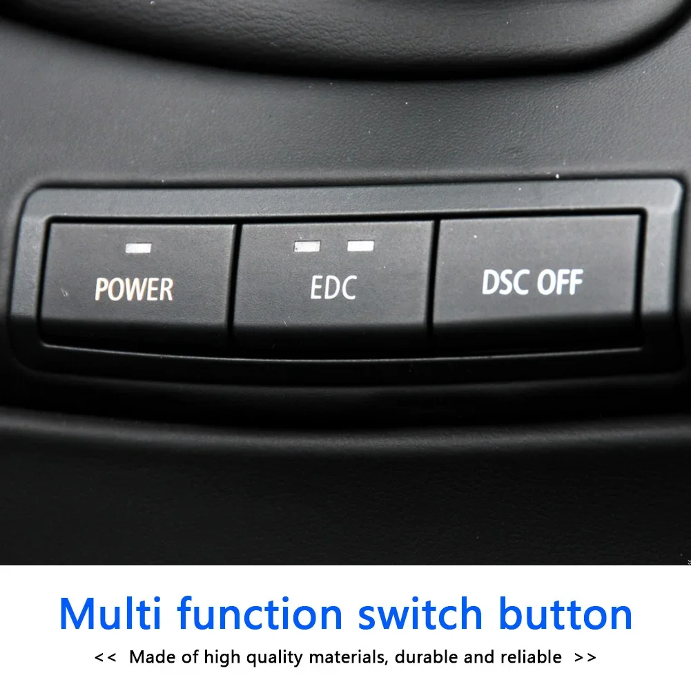 Center Console Power EDC DSC Switch Unit 61317841136 Center Console Switch Button Cap for BMW 3 Series M3 E90 E92 E93 2005-2012