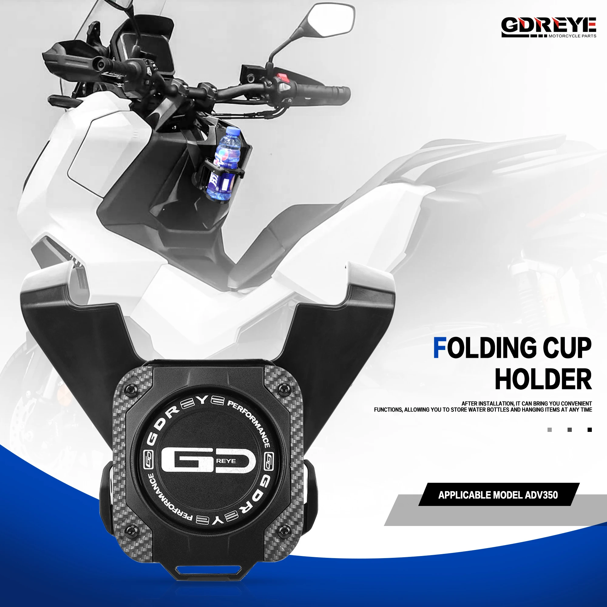 

For Honda ADV350 ADV 350 Motorcycle Modification Aluminum Water Bottle Drink Coffee Cup Holder Motorcycle Hook Helmet