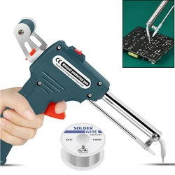 60W Electric Soldering Iron Manual Soldering Gun Internal Heating Automatically Send Tin Gun Soldering Welding Repair Tool