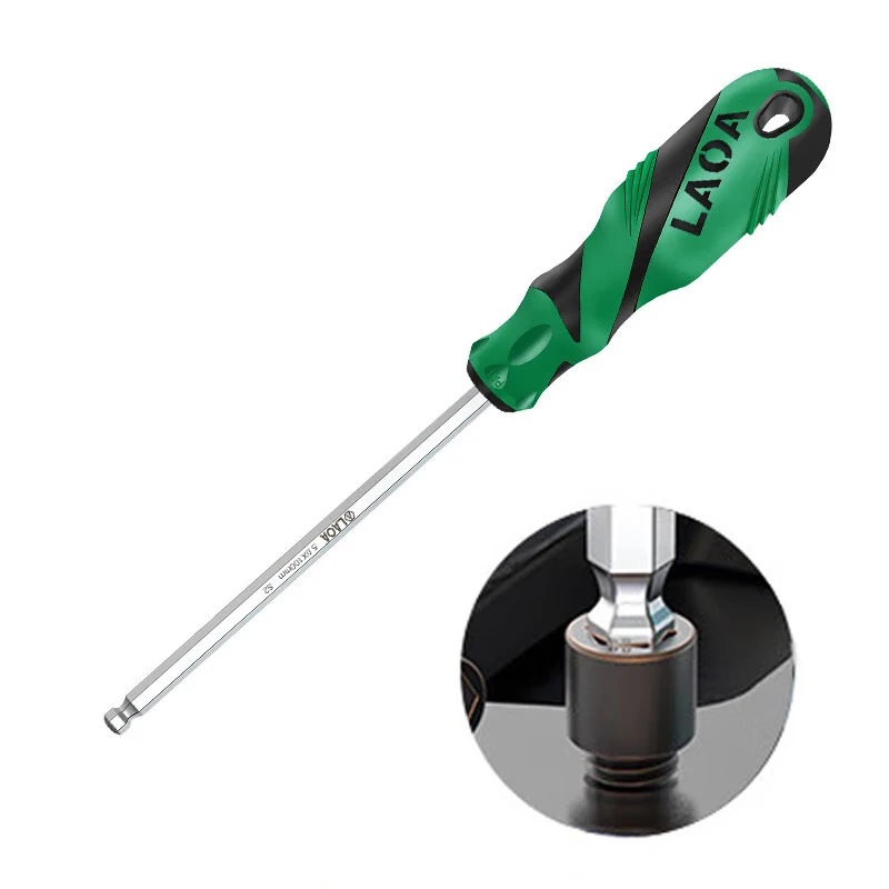 LAOA 1pc Hex head Screwdriver S2 Precision Hexagon Screwdriver Magnetic Hex Screwdriver 1.5MM/2.0MM/2.5MM/3MM/4MM/5MM/6MM