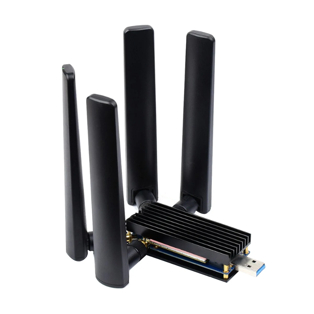 

Waveshare 5G Dongle Expansion Board With Four Antenna USB3.1 Interface M.2 (NGFF) Key For Raspberry Pi Jetson Nano