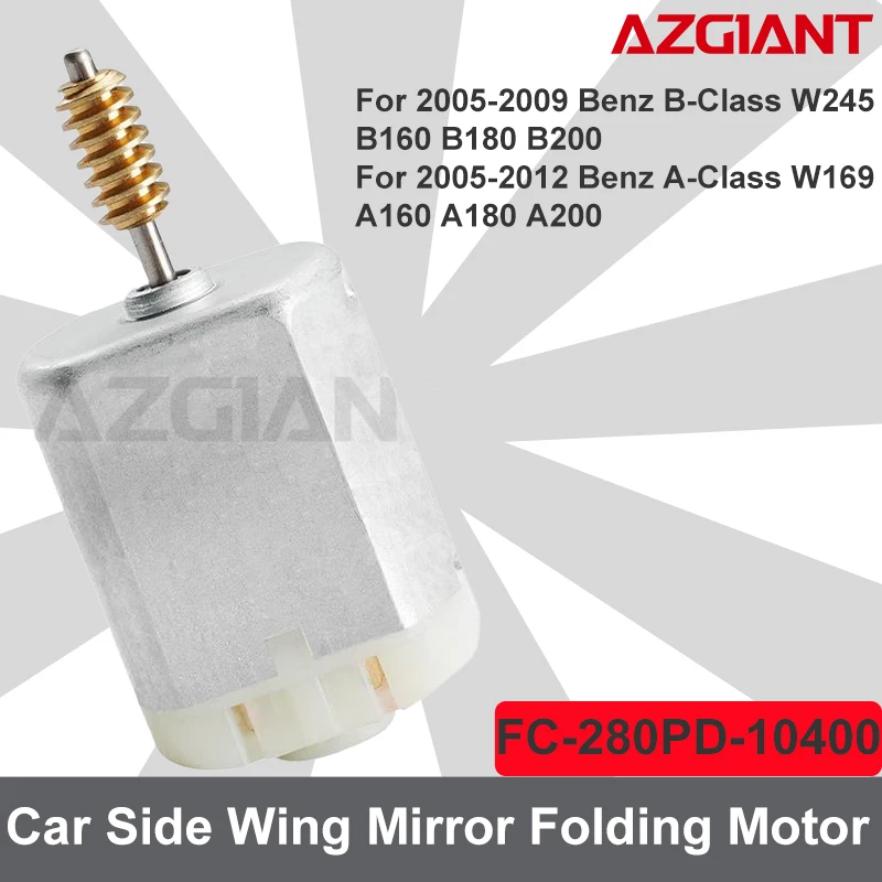 

Azgiant Car Exterior Folding Mirror Motor For Benz B-Class W245 B160 B180 B200/A-Class W169 A160 A180 A200 Electronic Accessory