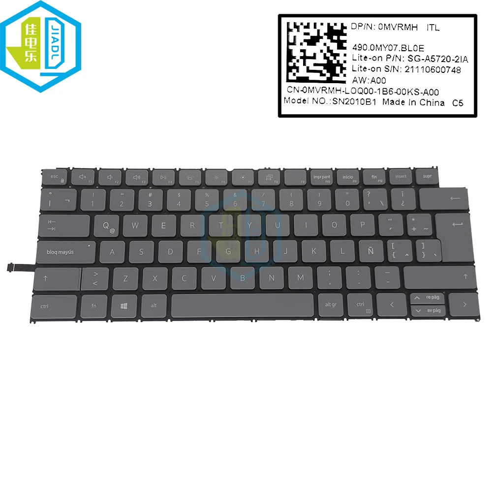 Imagem -01 - Teclado Brasileiro Latino dos Eua Backlight para Laptop Dell Inspiron 5310 5320 5410 5418 5420 5620 5625 Mvrmh 0yxtp2 0pk7dt 0xjygr teclado brasileiro latino dos eua backlight para laptop dell inspiron 5310 5320 5410 5418 5420 5620 5625 mvrmh 0yxtp2 0pk7dt 0xjygr 01