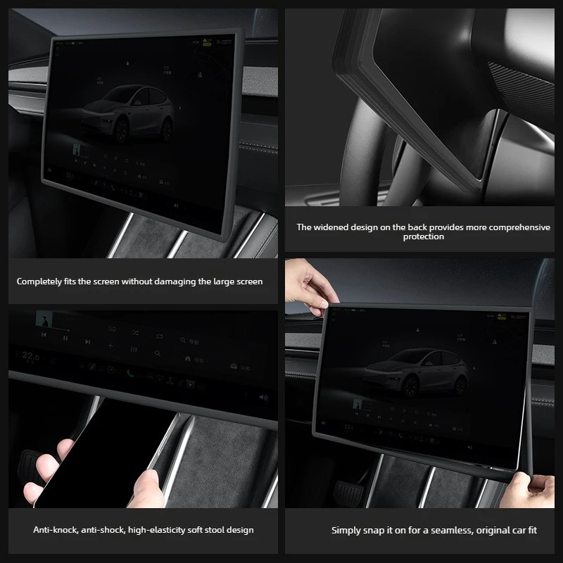for Tesla Model Y L Juniper 2026 16inch Center Console Screen Protection Frame Strip White Screen Edge Protector TSL YL Standard image 3