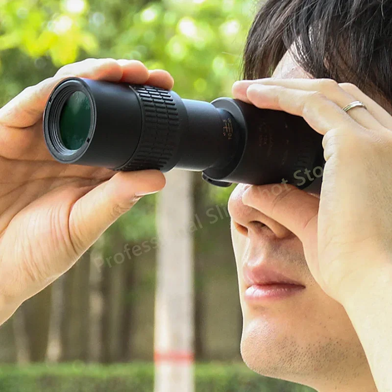Powerful Monocular Telescope 10-300X Zoom Remote Professional Monocular Telescope HD High Quality BAK4 Prism Portable Camping