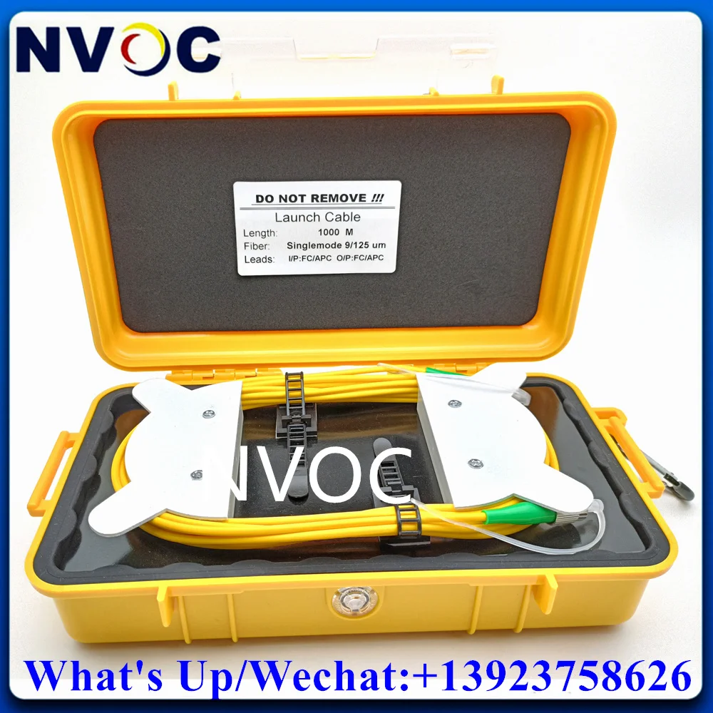 Imagem -03 - Caixa Ótica do Cabo do Lançamento de Otdr Eliminador da Zona Inoperante Fibra Toca o Carretel fc Pc-sc Apc E2000apc sm G657a 1310 1550 sc 1000m lc lc a
