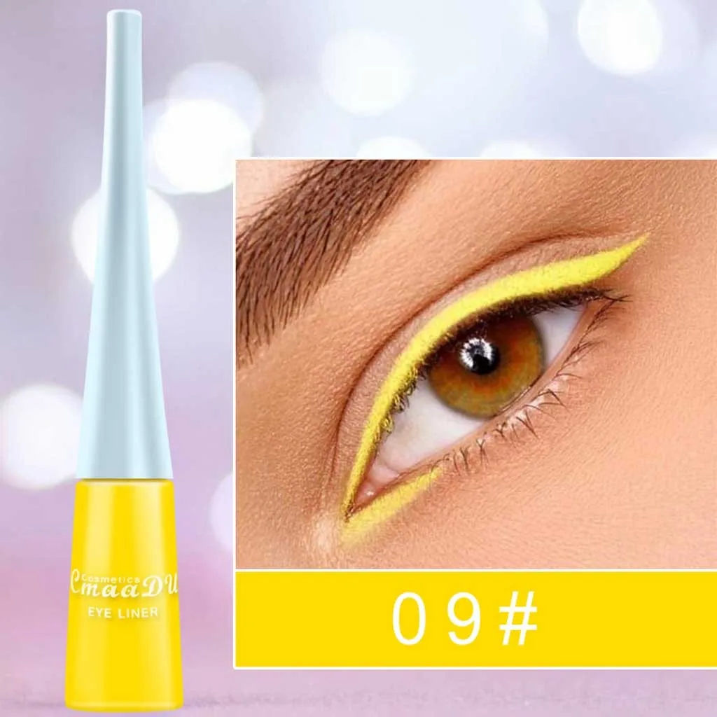 30ml jasny błyszczący cień do powiek wodoodporny brokatowy eyeliner w płynie matowy szybkoschnący eyeliner codzienna pielęgnacja osobista