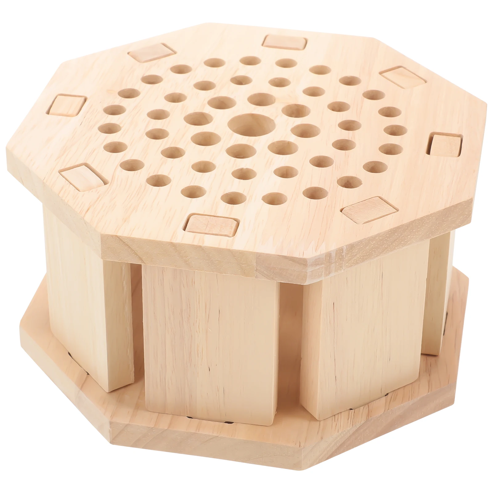 

Tool Wood Holder Craft Stand Wood Tool Stand Holder Storage Box DIY Shelf Organizer for Leatherworking Tools Display