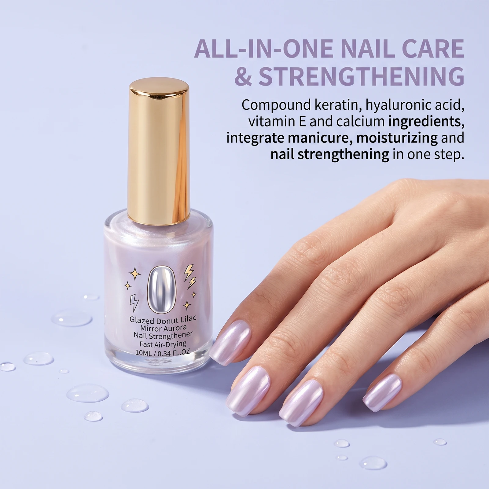 Lakier do paznokci Glazed Lila – Nail Art Lilac recenzja i cena