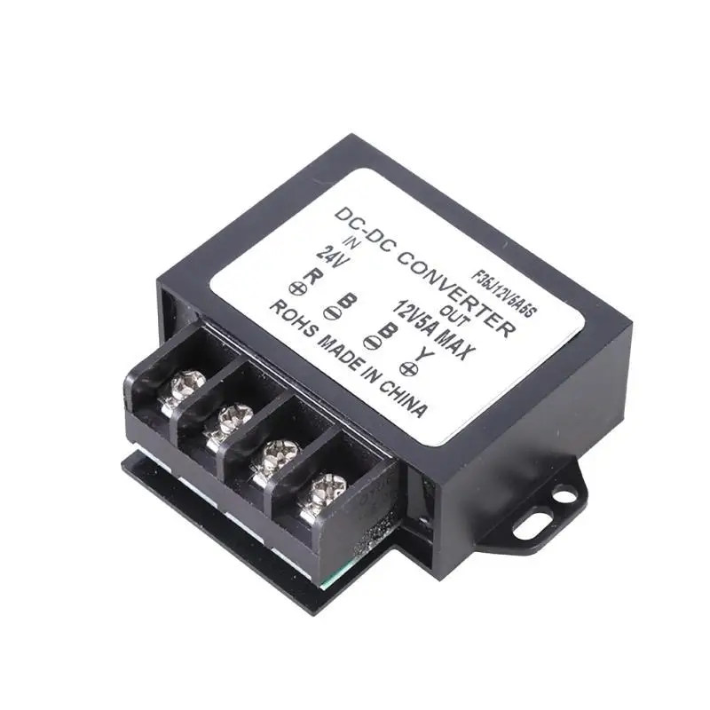 652F Automotive DC24V to DC12V Converter 3A/5A Power Supply Module for 12V Car Truck Boats and Solar Systems Use