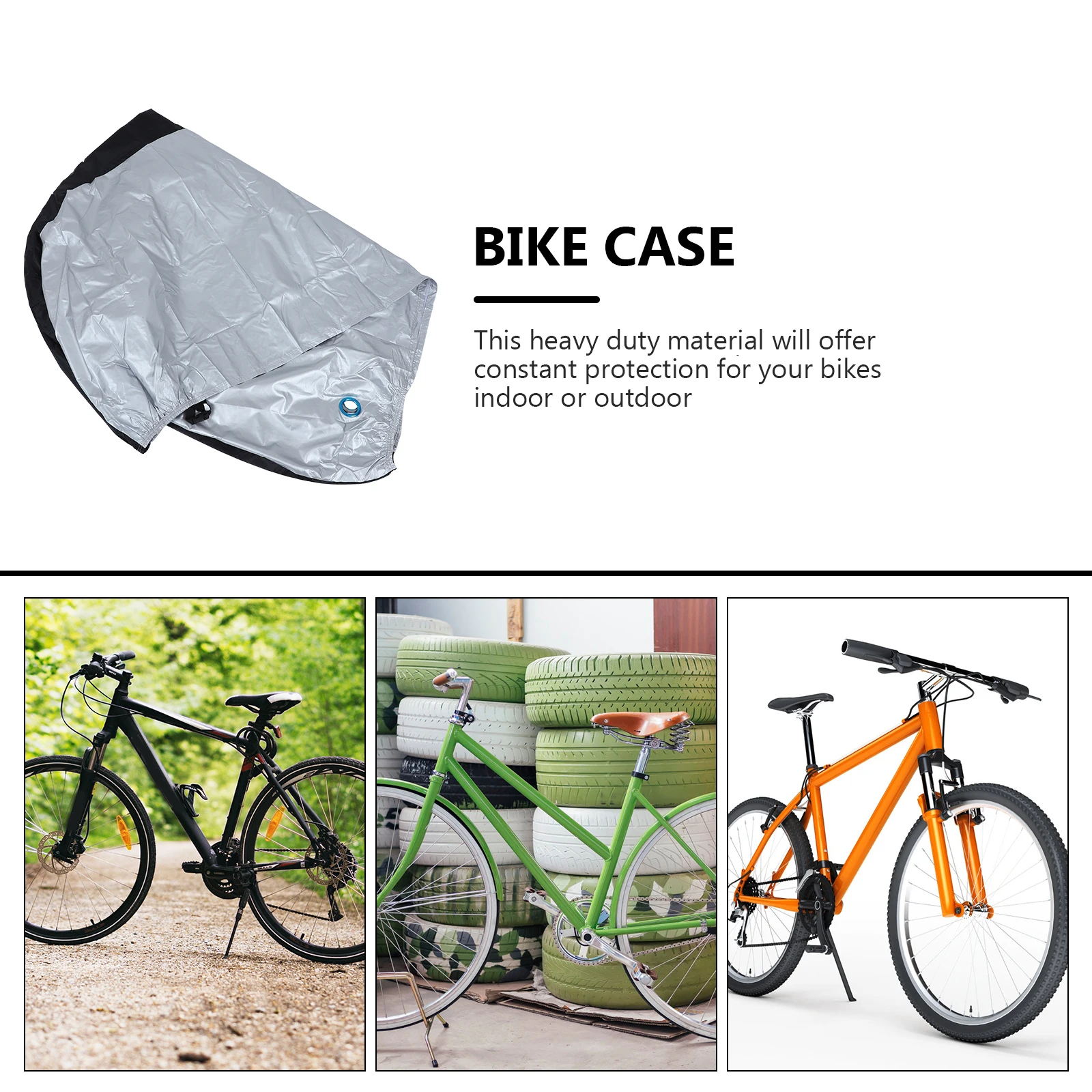 

Waterproof Bike Cover Dustproof Cycle Case Outdoor Protection Heavy Duty 210D Polyester Fits All Bikes Mountain Road Folding