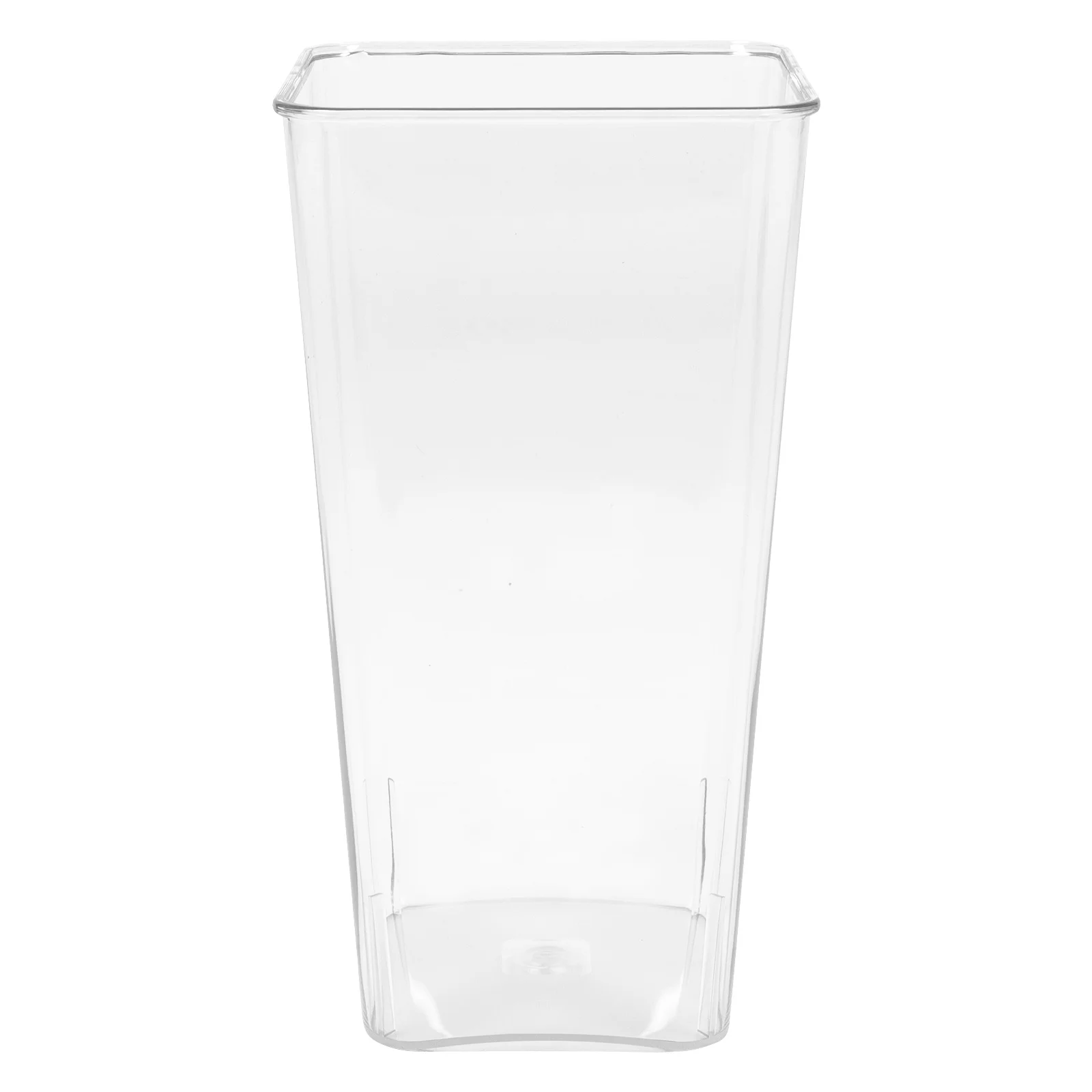 

Transparent Acrylic Flower Bucket Premium Material Smooth Round Compact Desktop Flower Arrangement Holder For