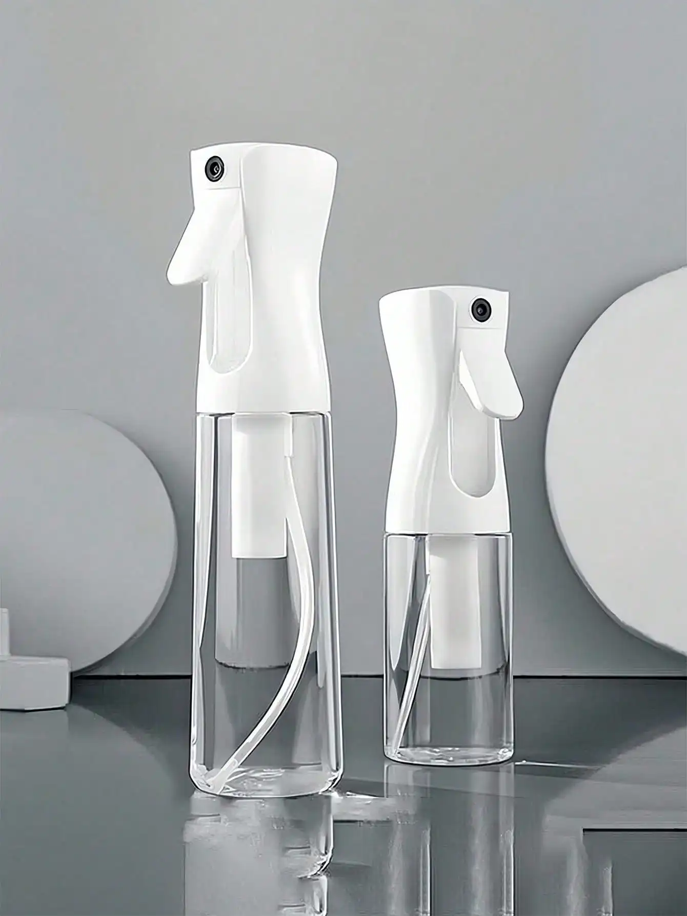 1pc 200ml/300ml/500ml Water Mist Spray Bottle With Fine Mist Sprayer, Refillable Continuous Fine Mist Spray Bottle Suitable For Kitchen, Living Room, Bathroom, Garden