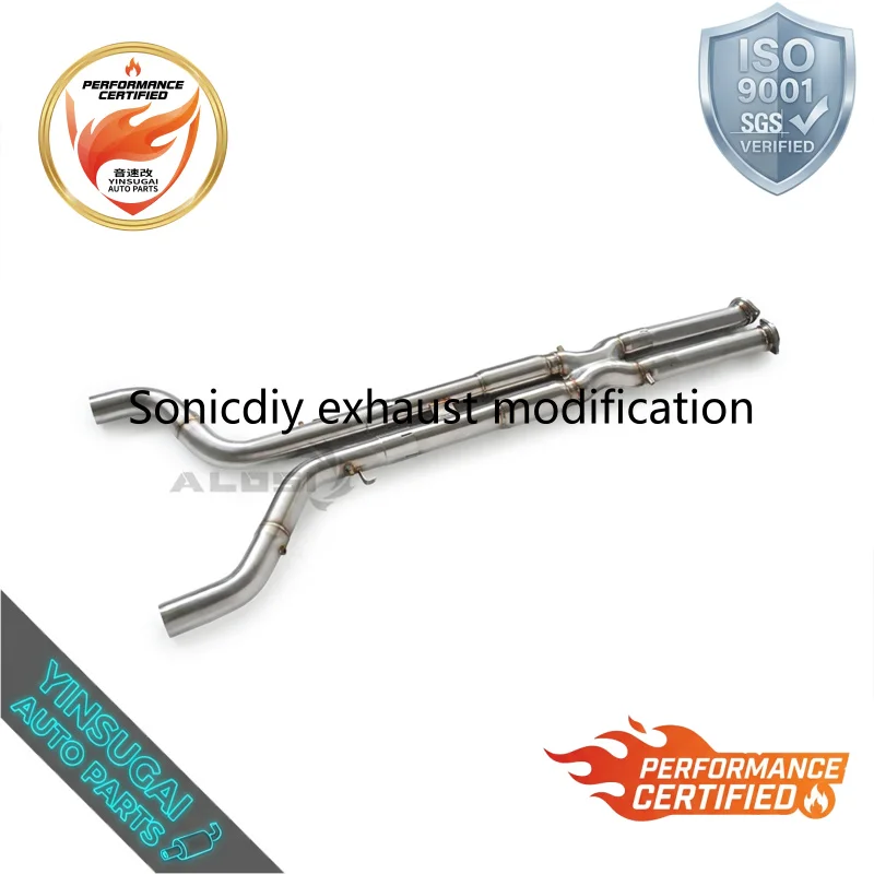 Cuski Stainless Steel X Pipe Exhaust Mid Section for BMW X6 4.4T M60i 2024-2025