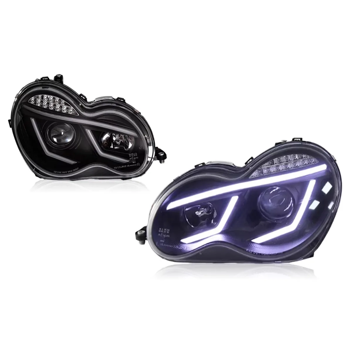 

Car LED Front Headlight for Mercedes Benz C-Class W203 C200K 2000-2006 Modified Daytimr Running Light Turn Signal