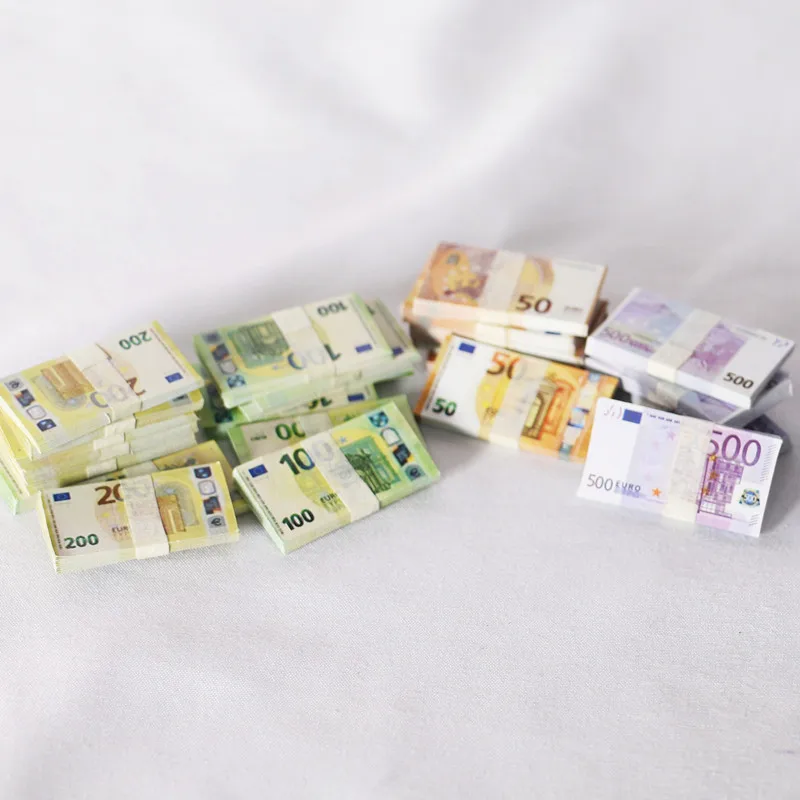 5 قطعة الأوراق النقدية الصغيرة وهمية الدولار محاكاة فواتير الدولار المال لطيف الجيب الأوراق النقدية اليورو تذكرة الدعامة إكسسوارات ديكور منزلي