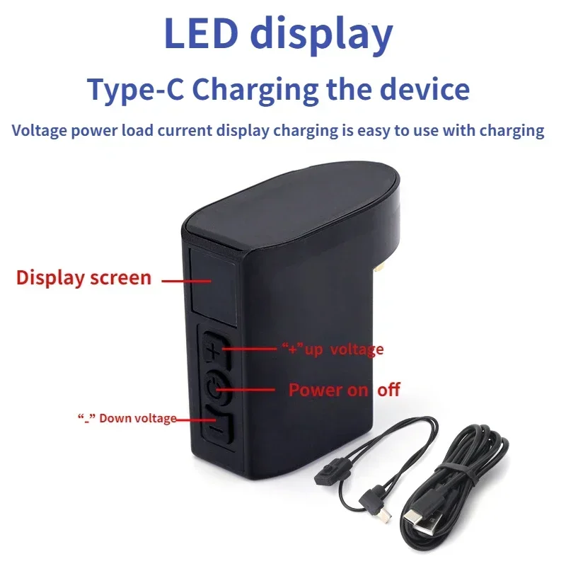 ไร้สายขนาดเล็กแหล่งแห้งรอยสัก RCA/DC ตัวเชื่อมต่อ Type-C แบบชาร์จเร็วสำหรับเครื่องสักเครื่องสำอางอุปกรณ์จ่ายไฟ