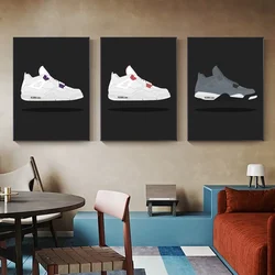 Funky Luxury Brand Sneakers Poster Canvas Wall Art Print Decorative Painting Bedroom Study Studio Living Room Home Decor