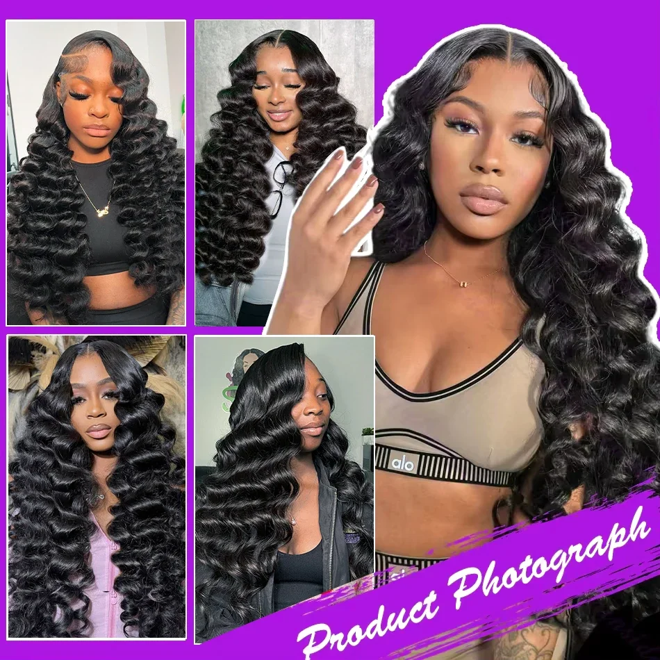 حزم شعر بشري مموج فضفاض 3 4 صفقات 12A درجة 100% وصلة شعر خام غير معالجة 40 بوصة برازيلية للنساء #6